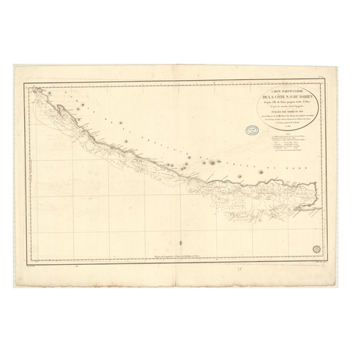 Carte marine ancienne - 352 - d'RIEN (Côte Nord-Ouest), SAINT, BLAS (Golfe), pINOS (île), pINOS (îl