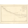 Reproduction carte marine ancienne Shom - 352 - d'RIEN (Côte Nord-Ouest), SAINT, BLAS (Golfe), pINOS (île), pINOS (îl