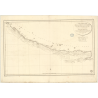 Reproduction carte marine ancienne - 352 - DARIEN (Côte Nord-Ouest), SAINT, BLAS (Golfe), PINOS (île), PINOS (îles) - ATLANTIQUE