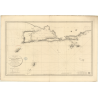 Reproduction carte marine ancienne - 355 - TORTUGA (île), TRINIDAD (île) - VENEZUELA - ATLANTIQUE, ANTILLES (Mer), AMERIQUE DU S