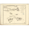 Reproduction carte marine ancienne - 356 - MARGARITA (île), CARIACO (Golfe) - VENEZUELA - ATLANTIQUE, ANTILLES (Mer), AMERIQUE D