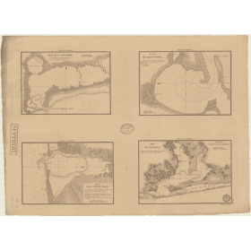 Reproduction carte marine ancienne Shom - 358 - SAN BERNARDO (Baie), MATAGORDA (Baie) - Atlantique,MEXIQUE (Golfe) - (18