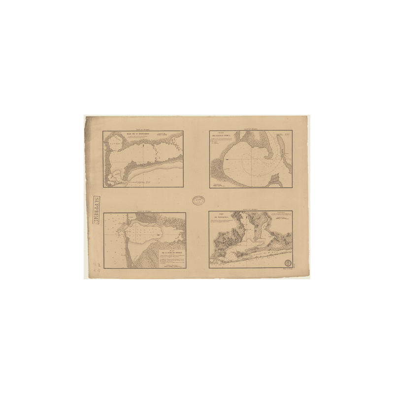Reproduction carte marine ancienne - 358 - SAN BERNARDO (Baie), MATAGORDA (Baie) - ATLANTIQUE, MEXIQUE (Golfe) - (1830 - ?)