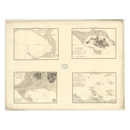 Reproduction carte marine ancienne - 359 - MOSQUITOS, GRACIAS A DIOS (Anse) - ATLANTIQUE, ANTILLES (Mer) - (1830 - ?) Reproduction carte marine ancienne - 359 - MOSQUITOS, GRACIAS A DIOS (Anse) - ATLANTIQUE, ANTILLES (Mer) - (1830 - ?)