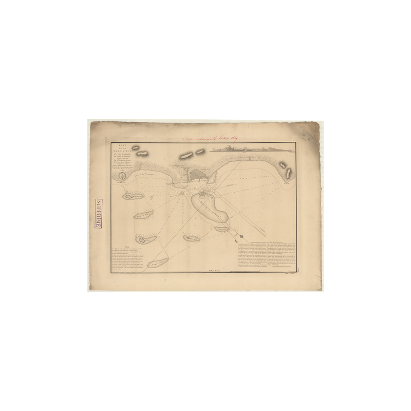 Carte marine ancienne - 360 - VERACRUZ (Port) - ATLANTIQUE, AMERIQUE CENTRALE (Côte Est), MEXIQUE (Golfe) - (1802 - 1837)