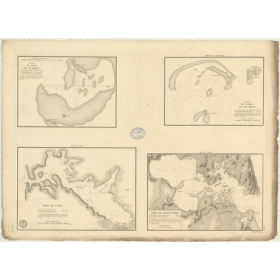 Carte marine ancienne - 361 - CAMPECHE (Banc), ALACRAN (Port) - ATLANTIQUE, MEXIQUE (Golfe) - (1830 - ?)