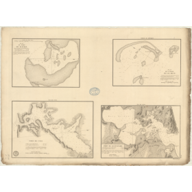 Reproduction carte marine ancienne - 361 - CAMPECHE (Banc), ALACRAN (Port) - ATLANTIQUE, MEXIQUE (Golfe) - (1830 - ?)