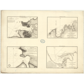 Reproduction carte marine ancienne Shom - 362 - pORTO VELO (Port) - Atlantique,ANTILLES (Mer),PANAMA (Isthme) - (1830 -