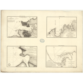 Reproduction carte marine ancienne - 362 - PORTO VELO (Port) - ATLANTIQUE, ANTILLES (Mer), PANAMA (Isthme) - (1830 - ?)