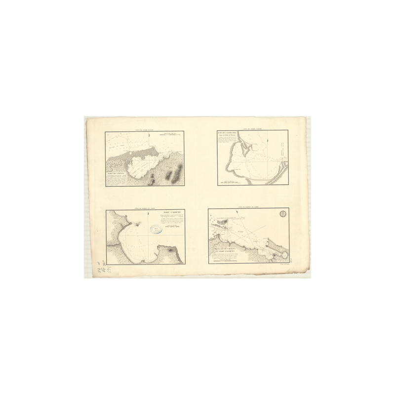Reproduction carte marine ancienne Shom - 363 - CISPATA (Port), TERRE FERME - COLOMBIE - Atlantique,ANTILLES (Mer),AMERI