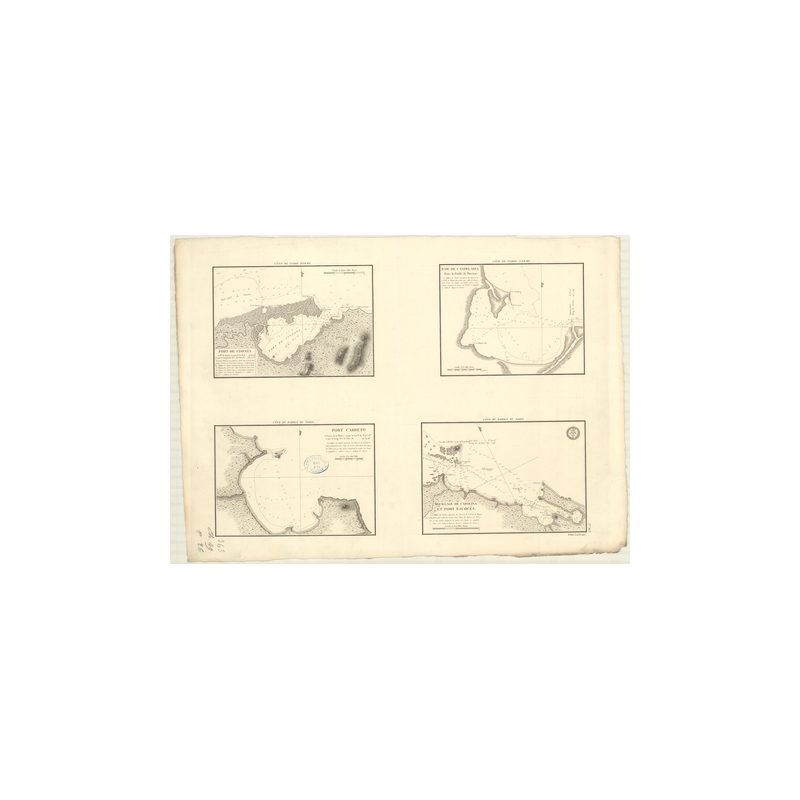 Reproduction carte marine ancienne - 363 - CISPATA (Port), TERRE FERME - COLOMBIE - ATLANTIQUE, ANTILLES (Mer), AMERIQUE DU SUD