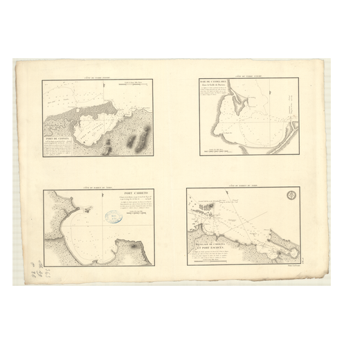 Reproduction carte marine ancienne Shom - 363 - CISPATA (Port), TERRE FERME - COLOMBIE - Atlantique,ANTILLES (Mer),AMERI