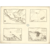 Carte marine ancienne - 364 - CURACAO (île), SAINTE-ANNA (Baie), TERRE FERME - ATLANTIQUE, ANTILLES (Mer), AMERIQUE DU SUD (Côte