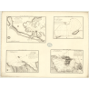 Reproduction carte marine ancienne - 364 - CURACAO (île), SAINTE-ANNA (Baie), TERRE FERME - ATLANTIQUE, ANTILLES (Mer), AMERIQUE