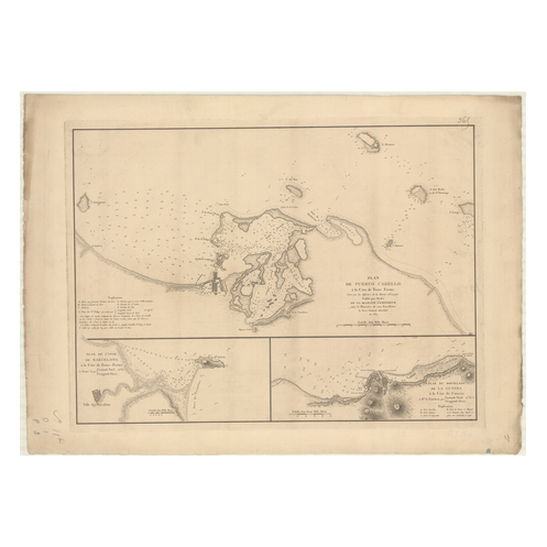 Reproduction carte marine ancienne - 365 - LA GUAIRA (Port), GUAYRA (Mouillage), TERRE FERME - VENEZUELA - ATLANTIQUE, ANTILLES Reproduction carte marine ancienne - 365 - LA GUAIRA (Port), GUAYRA (Mouillage), TERRE FERME - VENEZUELA - ATLANTIQUE, ANTILLES