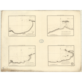 Reproduction carte marine ancienne - 367 - UNARE (Anse), TERRE FERME - VENEZUELA - ATLANTIQUE, ANTILLES (Mer), AMERIQUE DU SUD (
