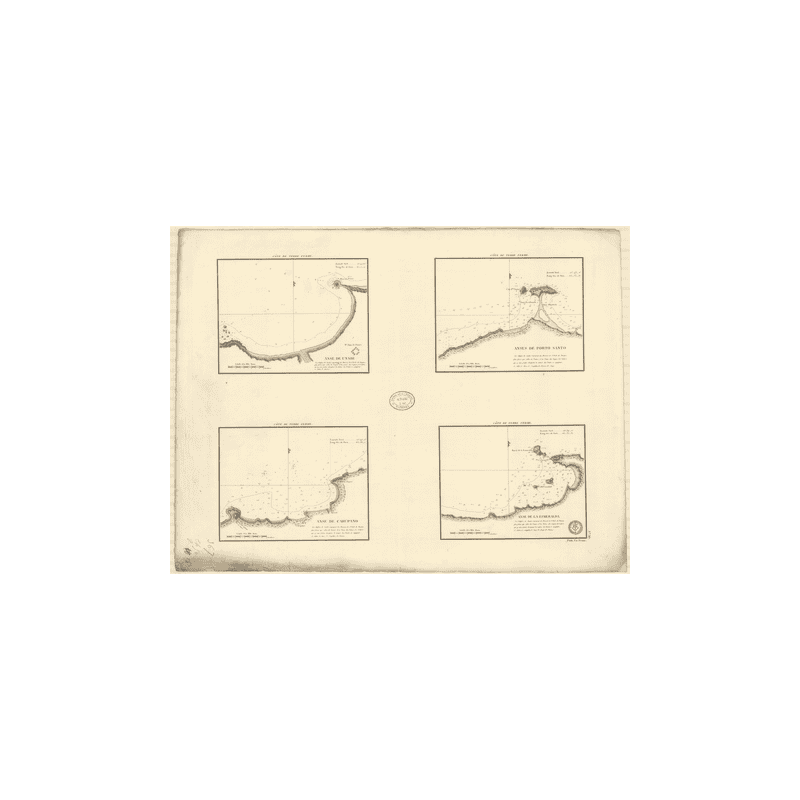 Reproduction carte marine ancienne - 367 - UNARE (Anse), TERRE FERME - VENEZUELA - ATLANTIQUE, ANTILLES (Mer), AMERIQUE DU SUD (