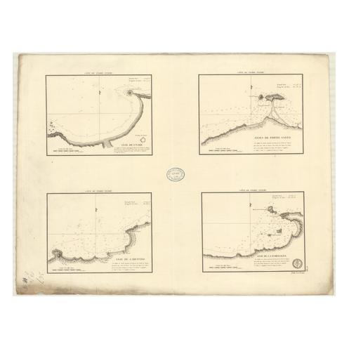 Carte marine ancienne - 367 - UNARE (Anse), TERRE FERME - VENEZUELA - ATLANTIQUE, ANTILLES (Mer), AMERIQUE DU SUD (Côte Nord) -