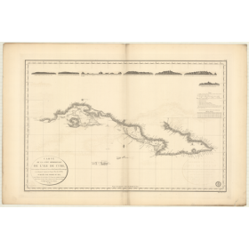 Carte marine ancienne - 368 - CUBA, CUBA (Côte Sud) - Atlantique, ANTILLES (Mer) - (1824 - ?)