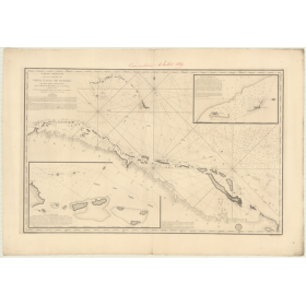 Reproduction carte marine ancienne Shom - 369 - BAHAMA (Canal) - Atlantique - (1801 - 1837)