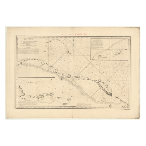 Reproduction carte marine ancienne - 369 - BAHAMA (Canal) - ATLANTIQUE - (1801 - 1837) Reproduction carte marine ancienne - 369 - BAHAMA (Canal) - ATLANTIQUE - (1801 - 1837)