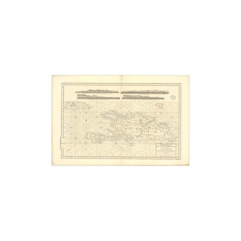 Reproduction carte marine ancienne - 372 - SAINT-DOMINGUE - ATLANTIQUE, ANTILLES (Mer) - (1787 - ?)
