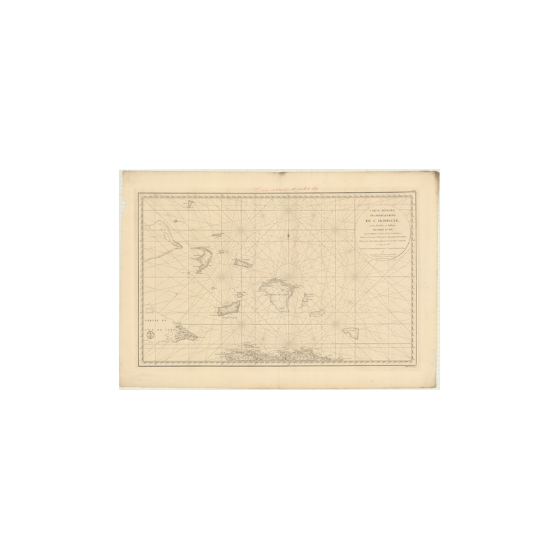 Reproduction carte marine ancienne Shom - 373 - SAINT-DOMINGUE - Atlantique,ANTILLES (Mer) - (1787 - 1837)