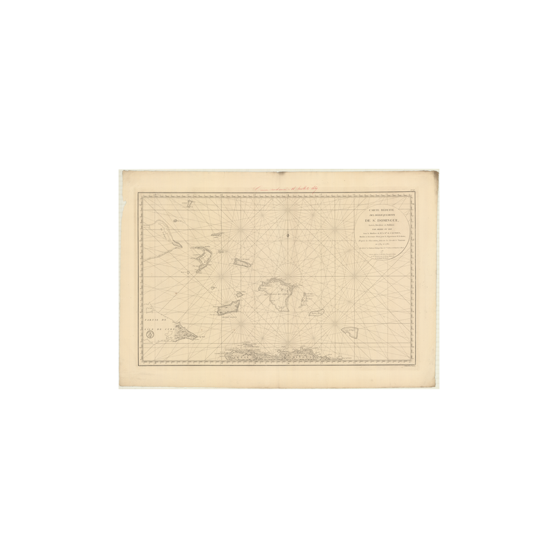 Reproduction carte marine ancienne - 373 - SAINT-DOMINGUE - ATLANTIQUE, ANTILLES (Mer) - (1787 - 1837)