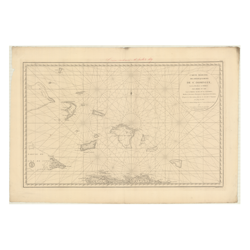 Reproduction carte marine ancienne Shom - 373 - SAINT-DOMINGUE - Atlantique,ANTILLES (Mer) - (1787 - 1837)