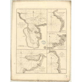Reproduction carte marine ancienne Shom - 374 - ACUL (Baie) - SAINT-DOMINGUE - Atlantique,ANTILLES (Mer) - (1787 - 1890)