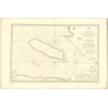 Reproduction carte marine ancienne Shom - 376 - GONAVE (île) - Atlantique,ANTILLES (Mer) - (1788 - 1887)