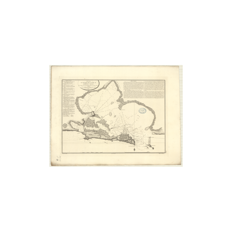 Reproduction carte marine ancienne - 377 - SAINT-JUAN-DE-PORTO-RICO (Port) - PORTO RICO - ATLANTIQUE, ANTILLES (Mer) - (1801 - 1