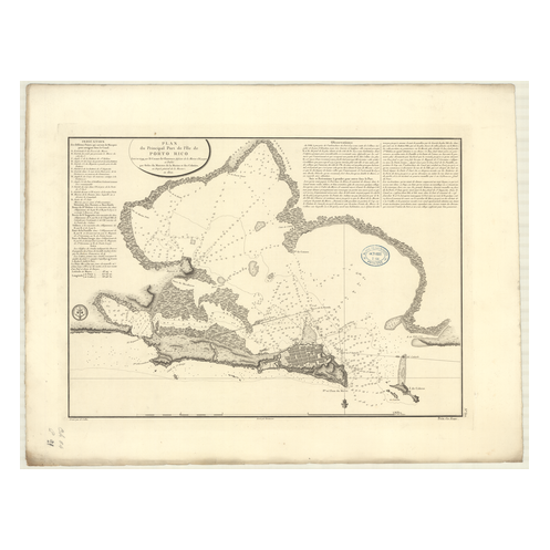 Reproduction carte marine ancienne - 377 - SAINT-JUAN-DE-PORTO-RICO (Port) - PORTO RICO - ATLANTIQUE, ANTILLES (Mer) - (1801 - 1 Reproduction carte marine ancienne - 377 - SAINT-JUAN-DE-PORTO-RICO (Port) - PORTO RICO - ATLANTIQUE, ANTILLES (Mer) - (1801 - 1