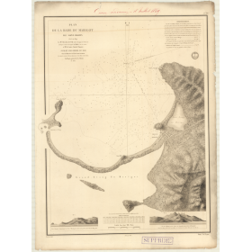 Reproduction carte marine ancienne - 378 - SAINT-MARTIN (île), MARIGOT (Rade) - ATLANTIQUE, ANTILLES (Mer) - (1831 - ?)