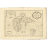 Reproduction carte marine ancienne - 381 - MARIE GALANTE (île), SAINTES (îles) - GUADELOUPE - ATLANTIQUE, ANTILLES (Mer) - (1759