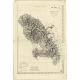 Reproduction carte marine ancienne - 383 - ANTILLES - MARTINIQUE - ATLANTIQUE, ANTILLES (Mer) - (1831 - 1986)