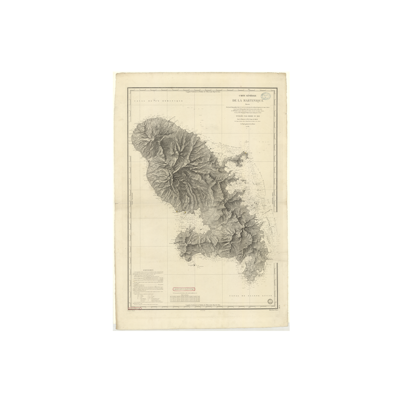 Carte marine ancienne - 383 - ANTILLES - MARTINIQUE - Atlantique, ANTILLES (Mer) - (1831 - 1986)