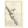 Reproduction carte marine ancienne - 384 - ANTILLES, MARTINIQUE (Côte Est), MARIGOT (Pointe), VAUCLIN (Pointe) - ATLANTIQUE, ANT
