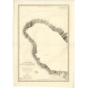 Reproduction carte marine ancienne - 386 - ANTILLES, MARTINIQUE (Côte Nord), MARIGOT (Pointe), NEGRE (Pointe), NEGRE (Point) - A