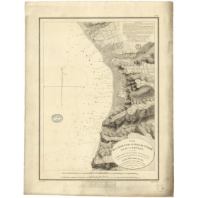 Reproduction carte marine ancienne Shom - 388 - ANTILLES, SAINT-PIERRE (Rade) - MARTINIQUE - Atlantique,ANTILLES (Mer) -