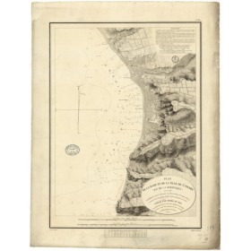 Reproduction carte marine ancienne - 388 - ANTILLES, SAINT-PIERRE (Rade) - MARTINIQUE - ATLANTIQUE, ANTILLES (Mer) - (1827 - 194