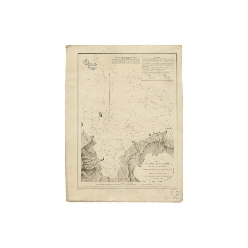Carte marine ancienne - 389 - ANTILLES, TRINITE (Havre) - MARTINIQUE - ATLANTIQUE, ANTILLES (Mer) - (1827 - 1987)