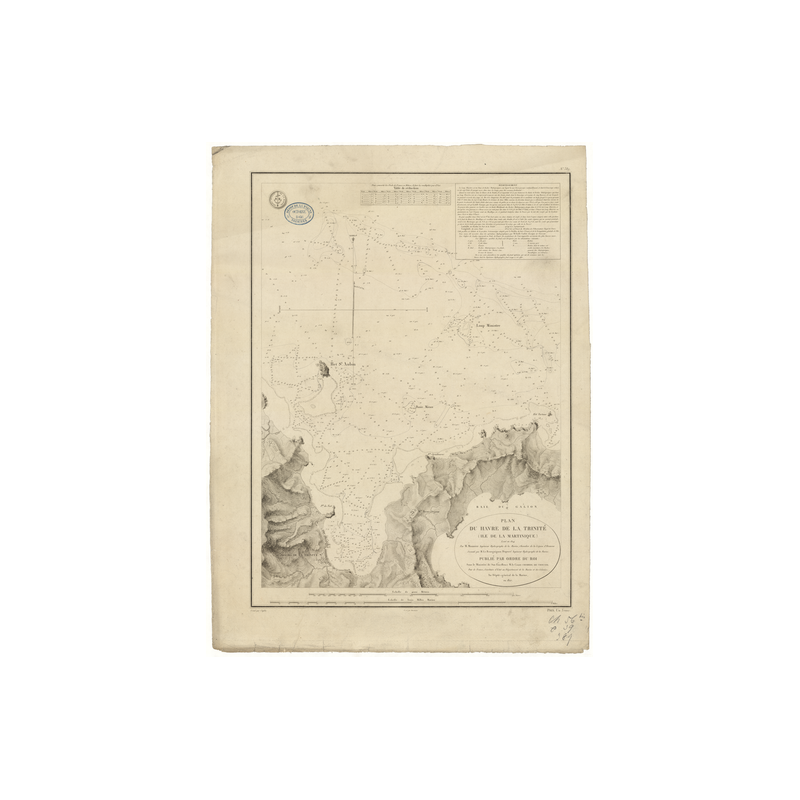 Reproduction carte marine ancienne - 389 - ANTILLES, TRINITE (Havre) - MARTINIQUE - ATLANTIQUE, ANTILLES (Mer) - (1827 - 1987)