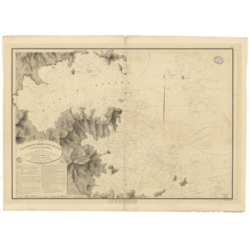 Reproduction carte marine ancienne Shom - 390 - ANTILLES, ROBERT (Havre), FRANCOIS (Havre) - MARTINIQUE - Atlantique,ANT