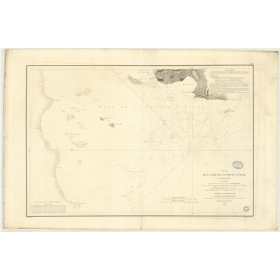 Reproduction carte marine ancienne - 894 - ANTILLES, POINTE-A-PITRE (Baie) - GUADELOUPE - ATLANTIQUE, ANTILLES (Mer) - (1839 - ?