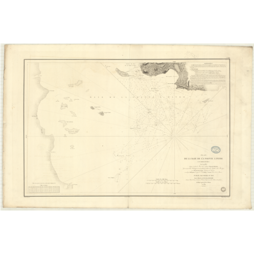 Reproduction carte marine ancienne Shom - 894 - ANTILLES, pOINTE-A-PITRE (Baie) - GUADELOUPE - Atlantique,ANTILLES (Mer)