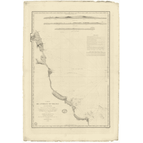 Carte marine ancienne - 940 - CAMPECHE (Golfe), VERACRUZ (Abords) - MEXIQUE - ATLANTIQUE, AMERIQUE CENTRALE (Côte Est), MEXIQUE