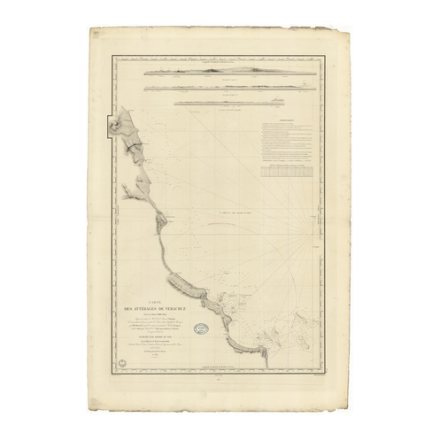 Reproduction carte marine ancienne Shom - 940 - CAMPECHE (Golfe), VERACRUZ (Abords) - MEXIQUE - Atlantique,AMERIQUE CENT