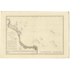 Reproduction carte marine ancienne - 941 - CAMPECHE (Golfe), VERACRUZ (Mouillage), ANTON LIZARDO (Mouillage) - MEXIQUE - ATLANTI