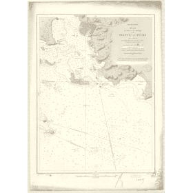 Reproduction carte marine ancienne - 2872 - ANTILLES, POINTE-A-PITRE (Mouillages) - GUADELOUPE - ATLANTIQUE, ANTILLES (Mer) - (1
